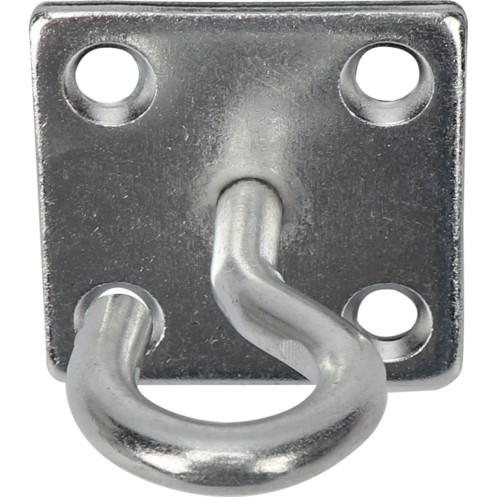 Carlig cu placuta DIALL, 50x50mm, otel, 2 bucati