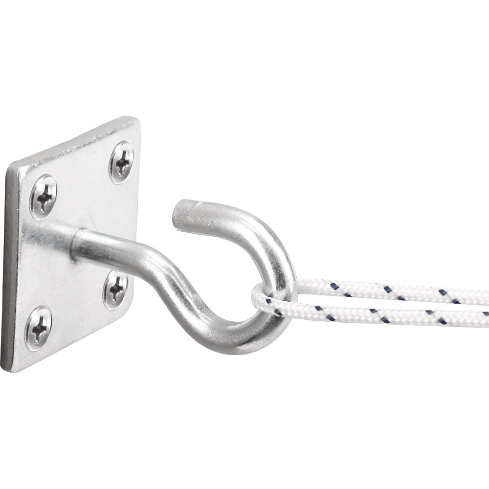 Carlig cu placuta DIALL, 50x50mm, otel, 2 bucati