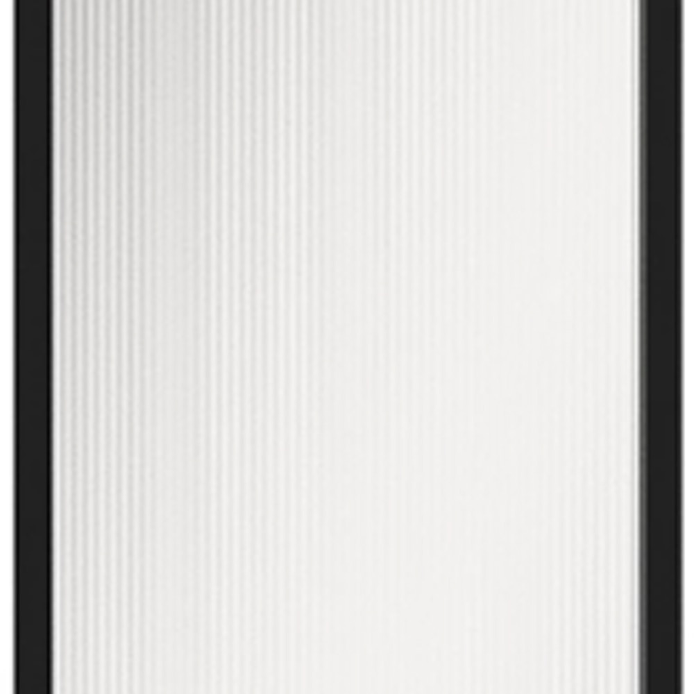 Front usa GoodHome Winterana, sticla cu striatii, aluminiu, 30 x 89.5 cm, negru