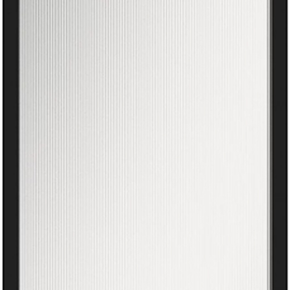 Front usa GoodHome Winterana, sticla cu striatii, aluminiu, 30 x 71.5 cm, negru