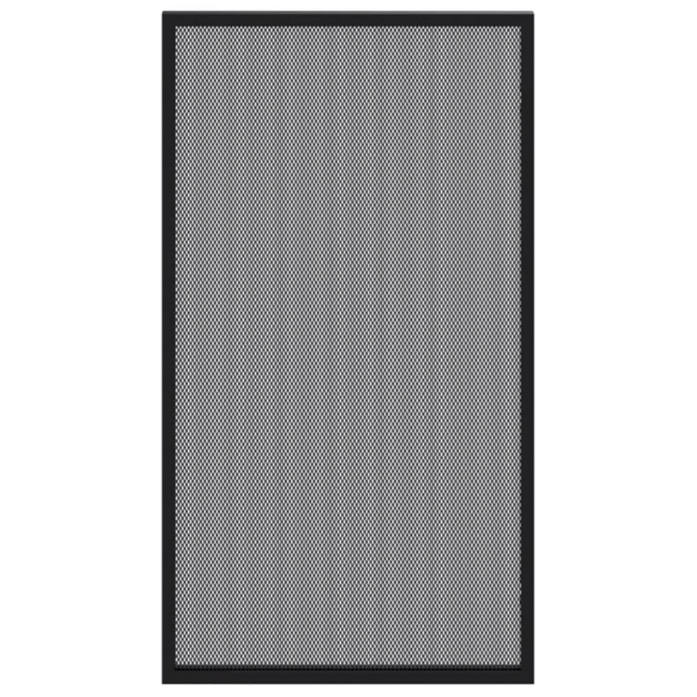 Front usa GOODHOME Winterana, otel mesh, aluminiu, 50 x 89.5 x 2 cm, negru