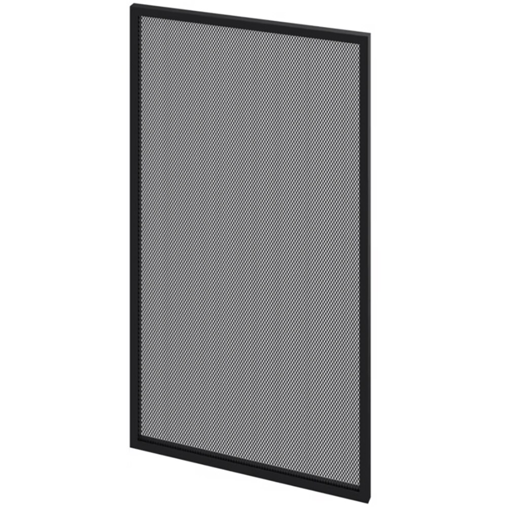 Front usa GOODHOME Winterana, otel mesh, aluminiu, 50 x 89.5 x 2 cm, negru
