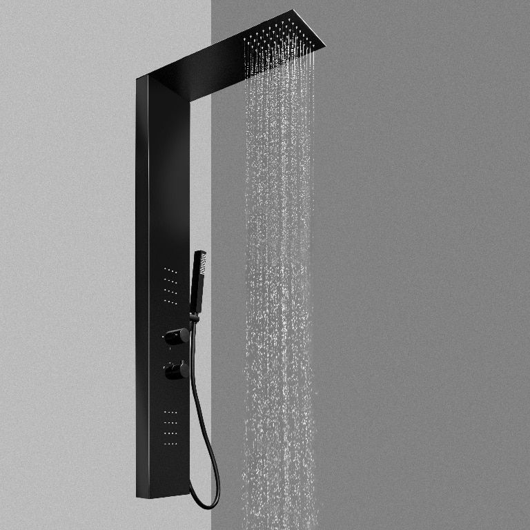 Panou de dus termostatic cu masaj, 140 cm  Abala