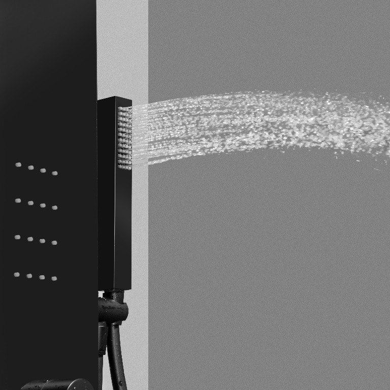 Panou de dus termostatic cu masaj, 140 cm  Abala