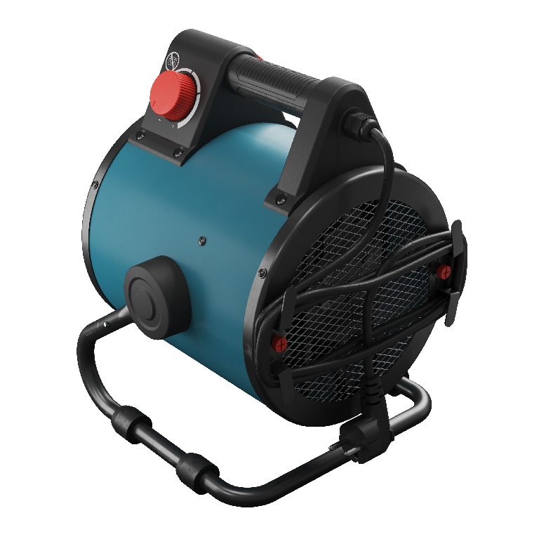 Aeroterma industriala Erbauer, 3000W, albastru