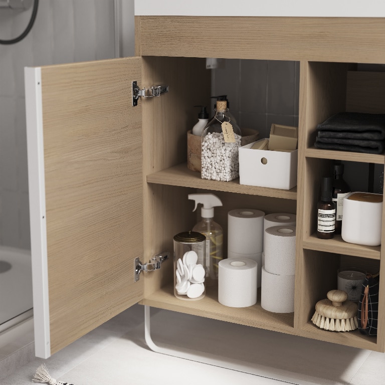 Masca lavoar GoodHome Maza, suspendata, 65 x 36 x 82 cm, natur