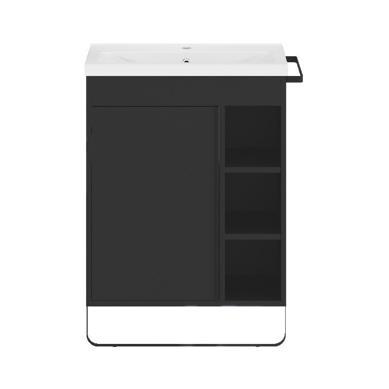 Masca lavoar GoodHome Maza, suspendata, 65 x 46 x 82 cm, negru