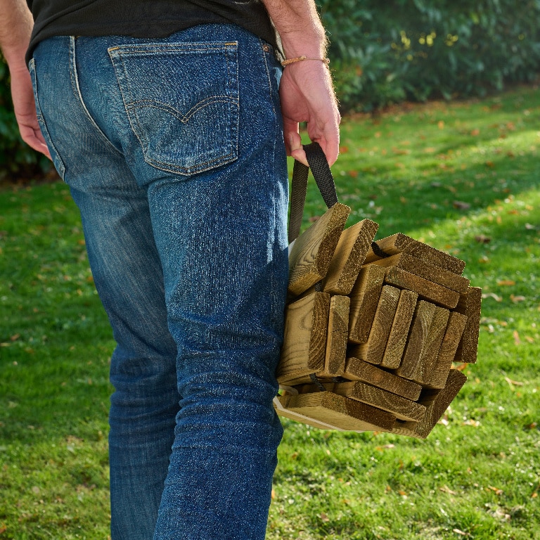 Traversa din lemn pentru gradina, lemn-natural, 200 x 40 cm  Sauda