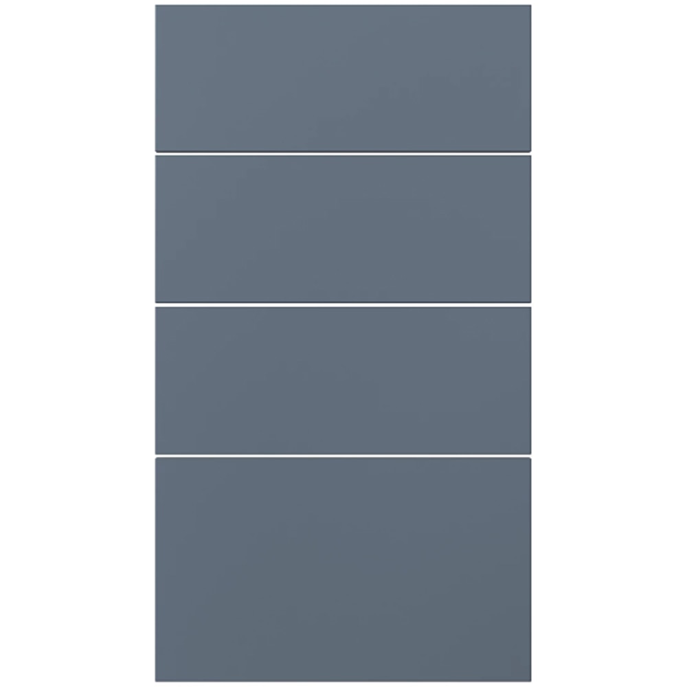 Front usa GOODHOME Alisma, MDF, 40 x 71.5 cm, albastru mat