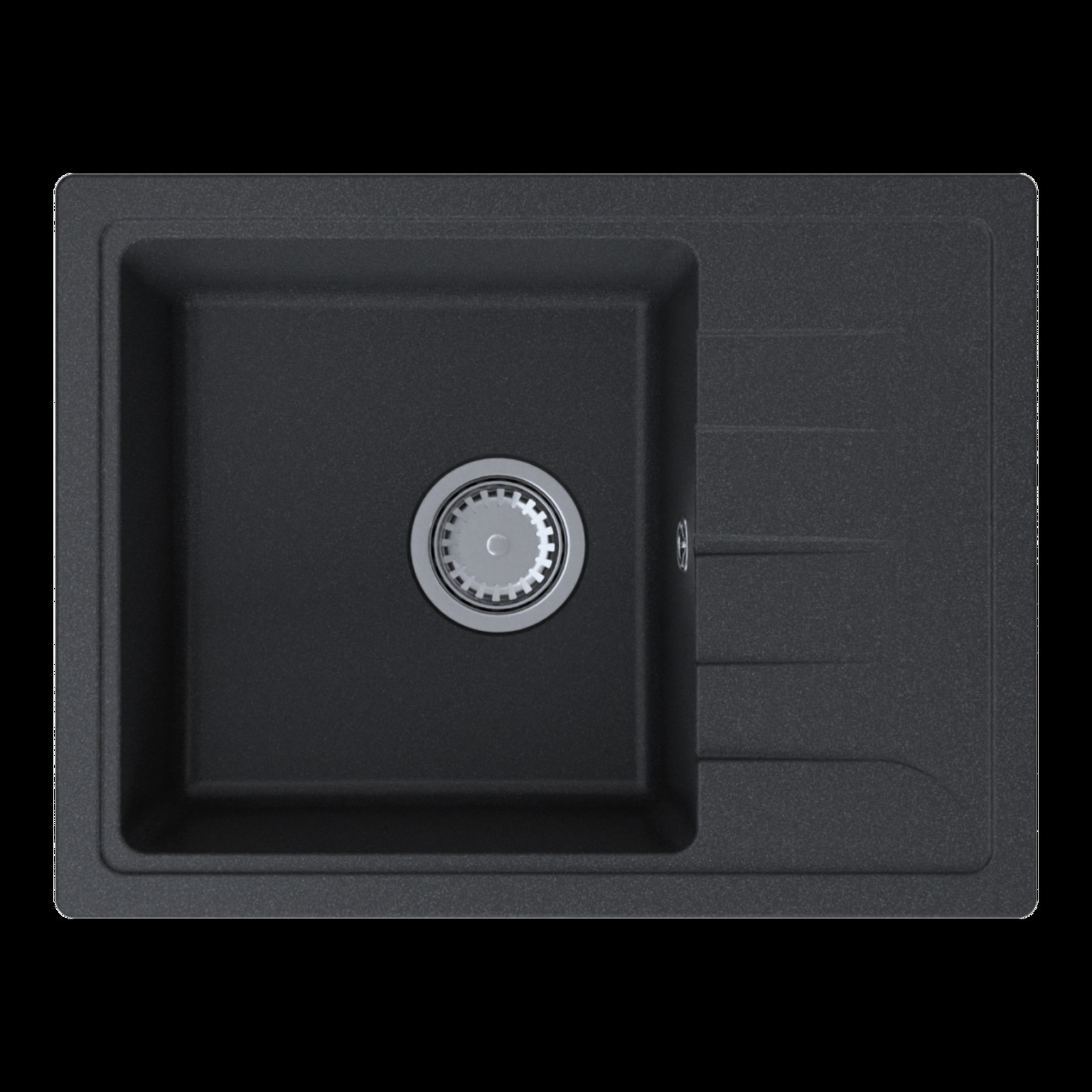 Set chiuveta cu baterie bucatarie, negru, 58 x 44 x 15 cm  Gracia