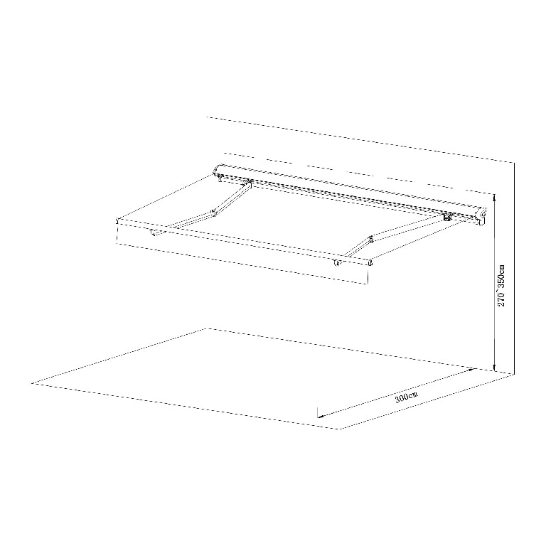 Copertina retractabila electrica, antracit, cadru aluminiu, 395 x 300 cm  Klikstrom
