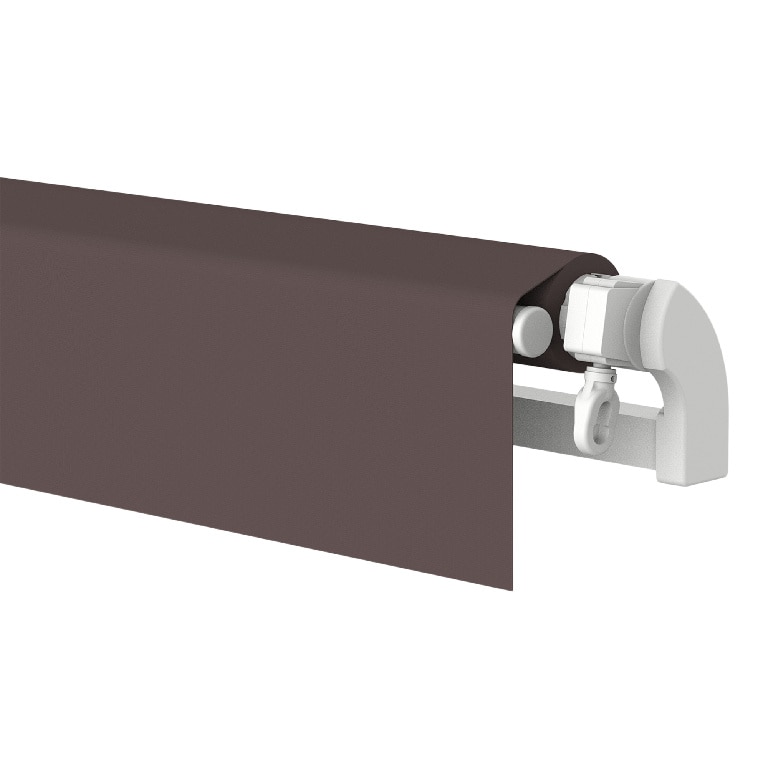 Copertina retractabila manual Blooma Astelia, cadru aluminiu, 300 x 200 cm, maro