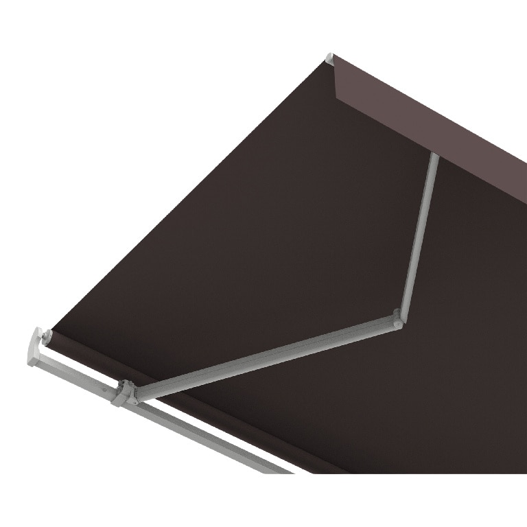 Copertina retractabila manual Blooma Astelia, cadru aluminiu, 300 x 200 cm, maro