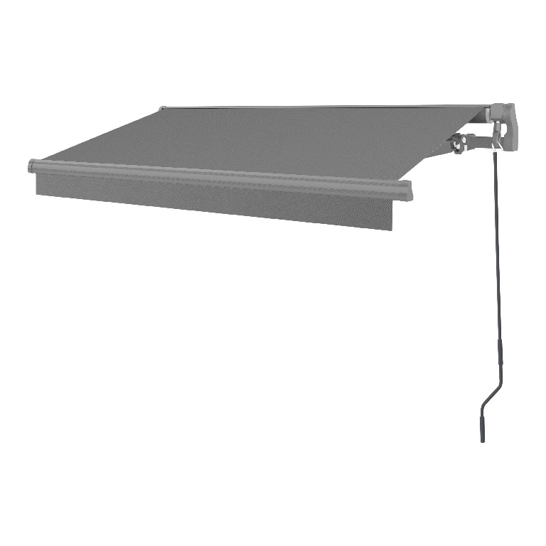 Copertina retractabila manuala, antracit, cadru aluminiu, 392 x 300 cm  Klikstrom