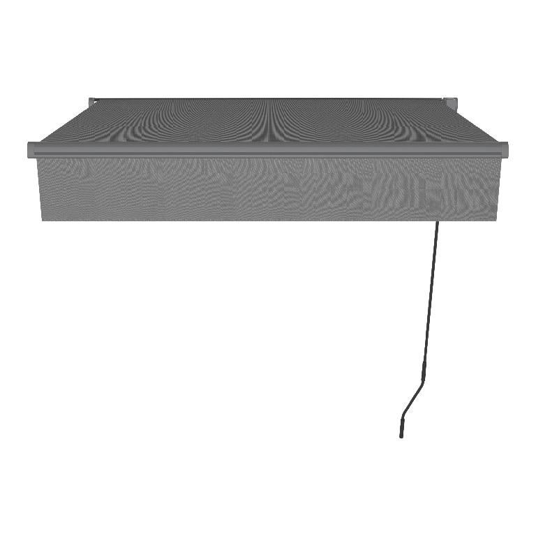 Copertina retractabila manuala, antracit, cadru aluminiu, 392 x 300 cm  Klikstrom