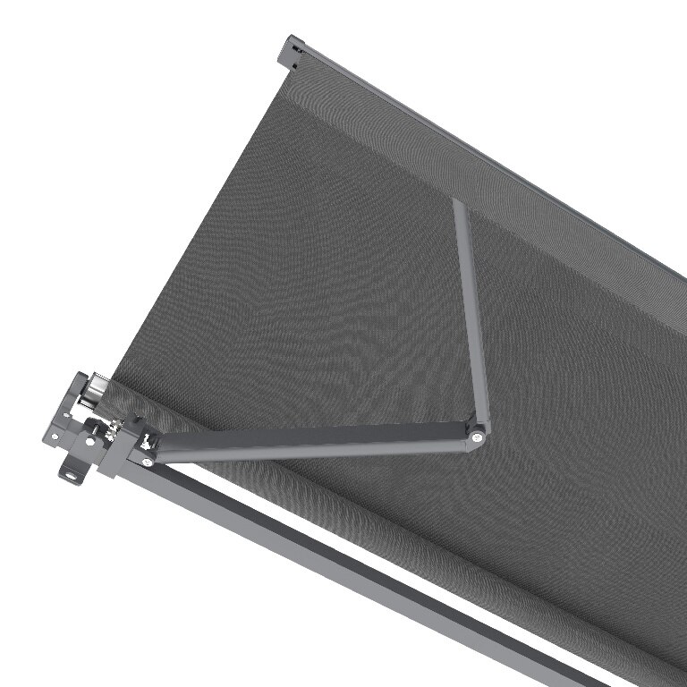 Copertina retractabila manuala, antracit, cadru aluminiu, 392 x 300 cm  Klikstrom