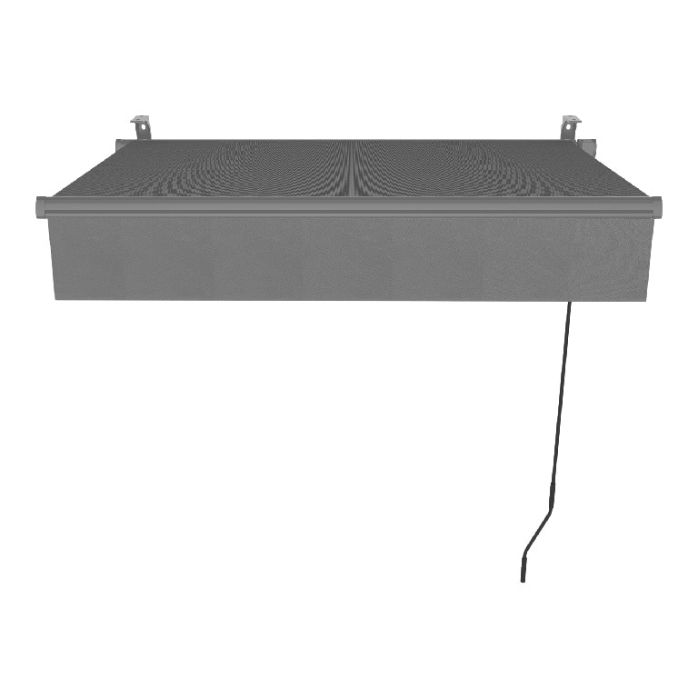 Copertina retractabila manuala, antracit, cadru aluminiu, 292 x 250 cm  Klikstrom