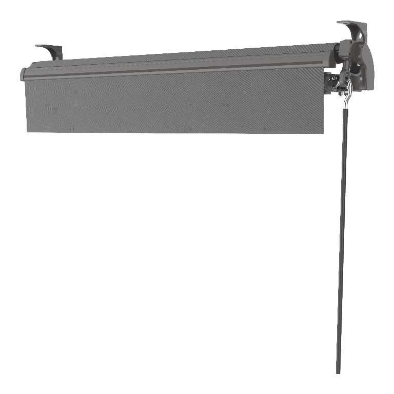 Copertina retractabila manuala, antracit, cadru aluminiu, 292 x 250 cm  Klikstrom