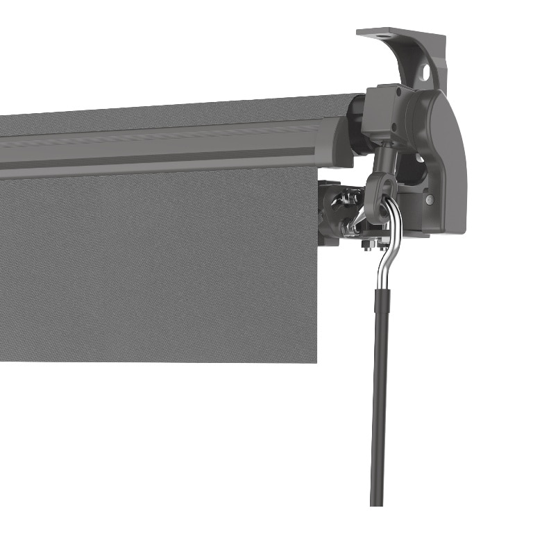 Copertina retractabila manuala, antracit, cadru aluminiu, 292 x 250 cm  Klikstrom