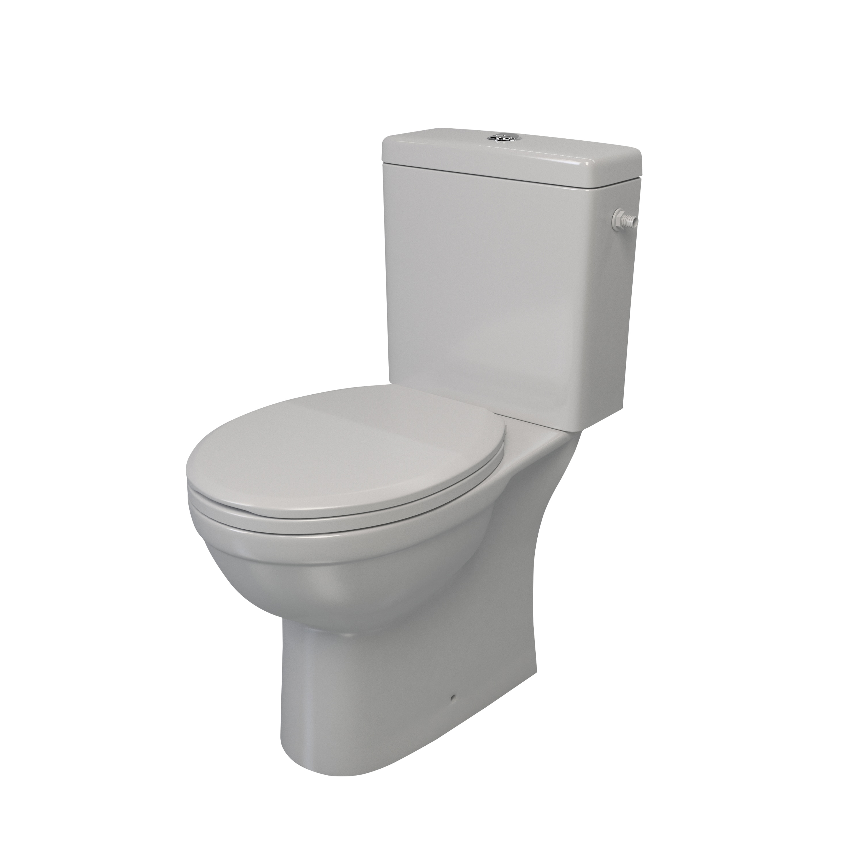 Set WC si rezervor, rotund, alb, include capac, 6 L  Thasos