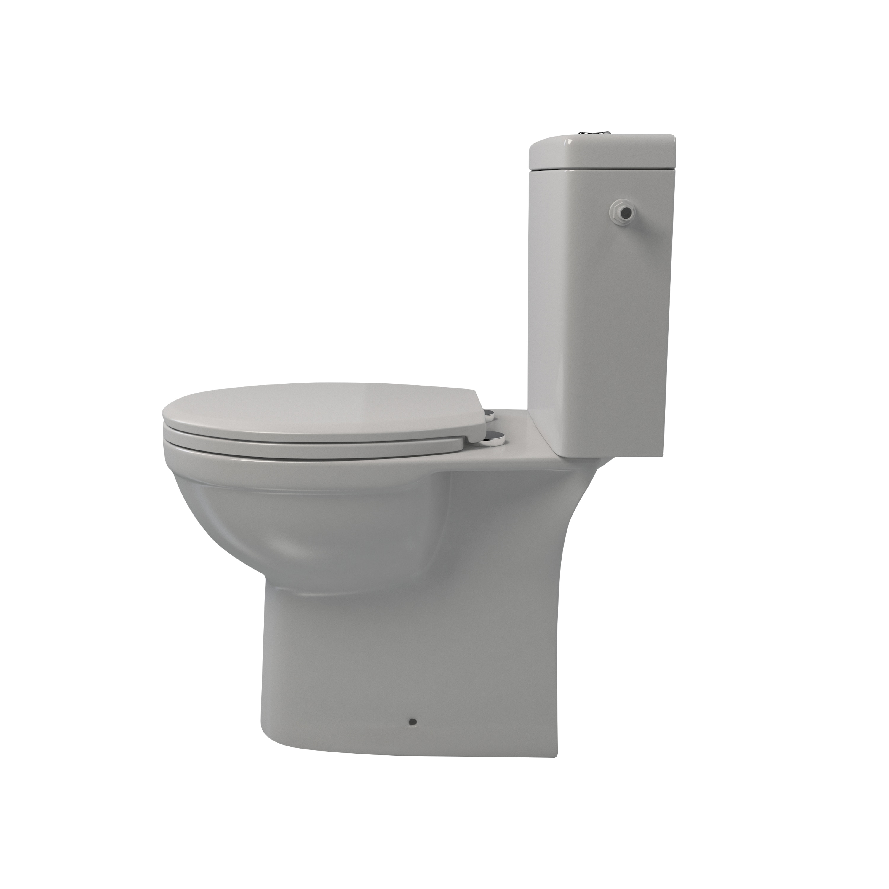 Set WC si rezervor, rotund, alb, include capac, 6 L  Thasos
