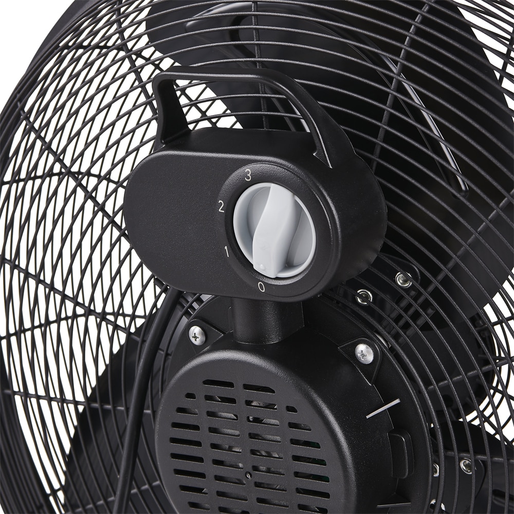 Ventilator de podea, 3 trepte de viteza, D 45 cm, 110W, negru
