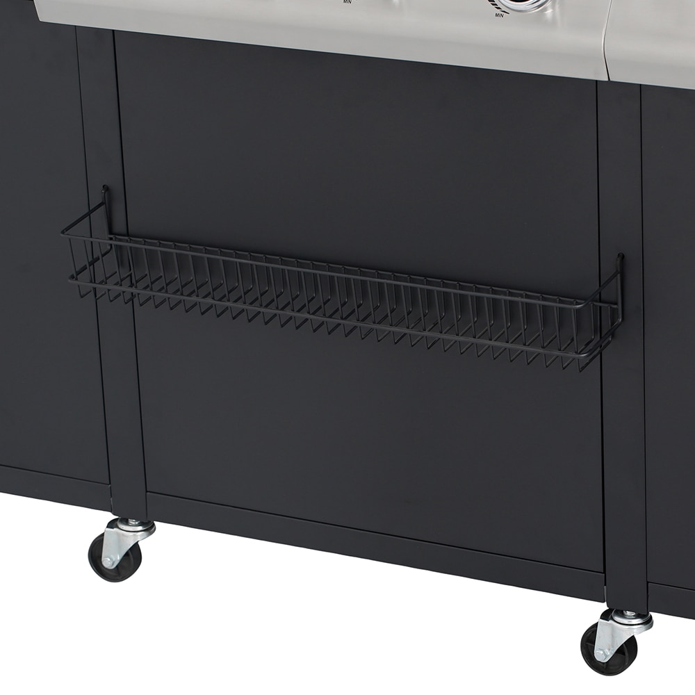 Gratar gaz GOODHOME BBQ , 4 role, negru