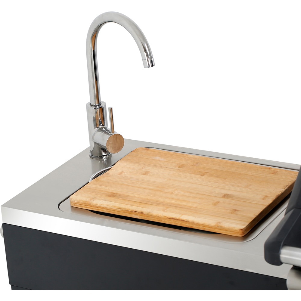 Gratar gaz GOODHOME BBQ , 4 role, negru