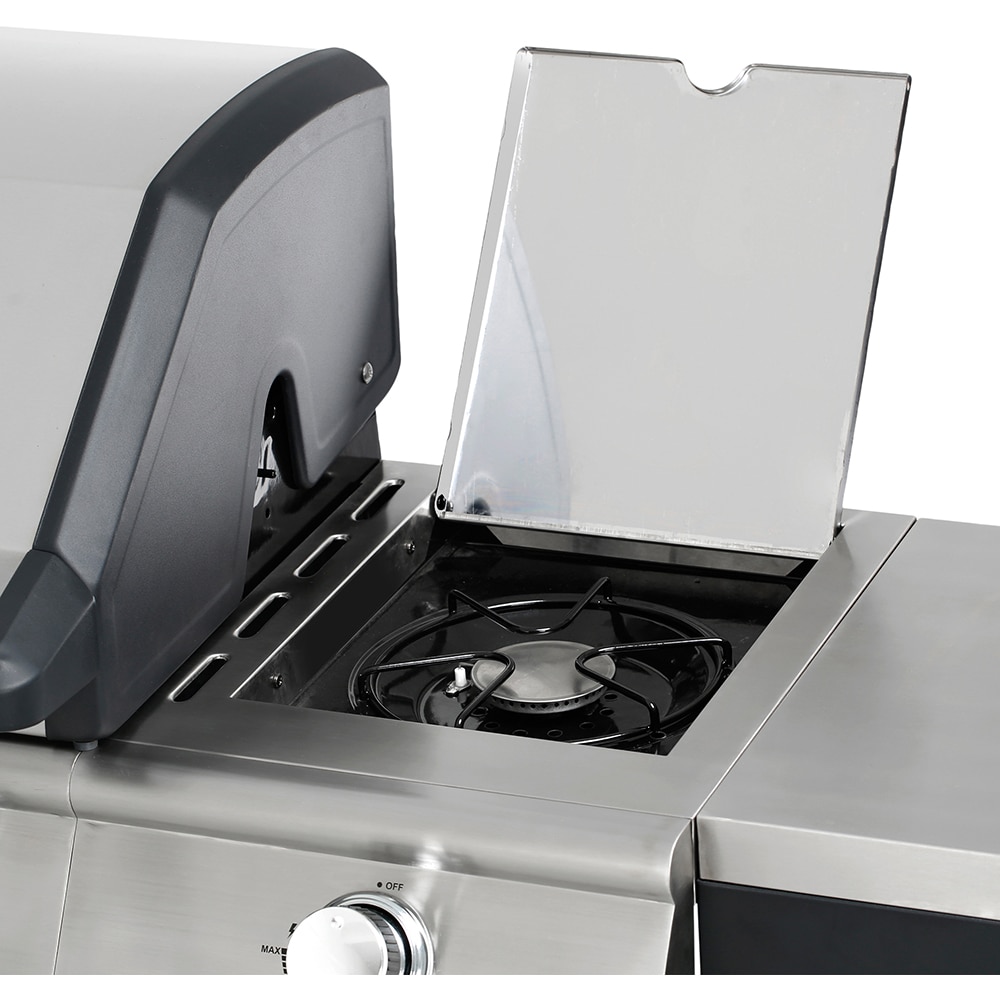 Gratar gaz GOODHOME BBQ , 4 role, negru