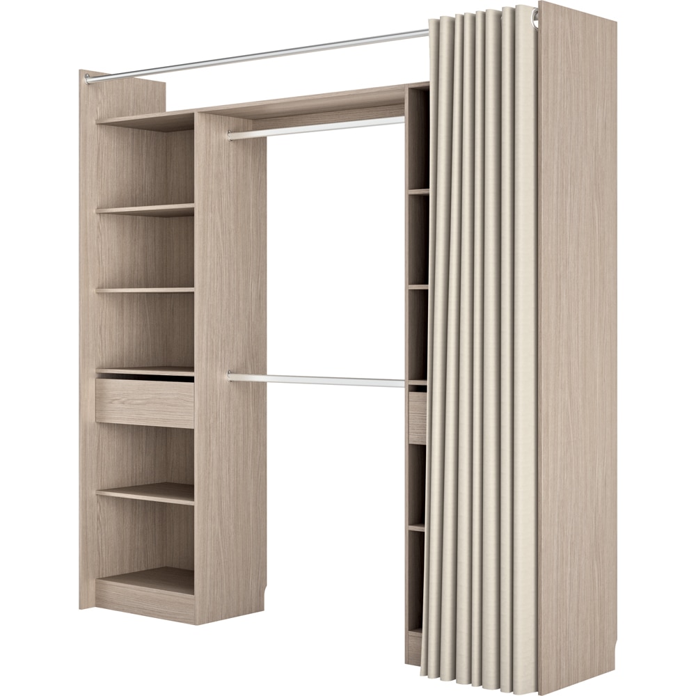 Dressing GOODHOME Balsam, PAL, 220 x 49 x 220 cm, stejar