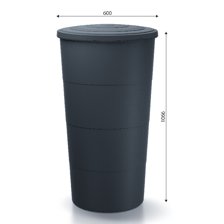 Rezervor apa pluviala, antracit, 200 L