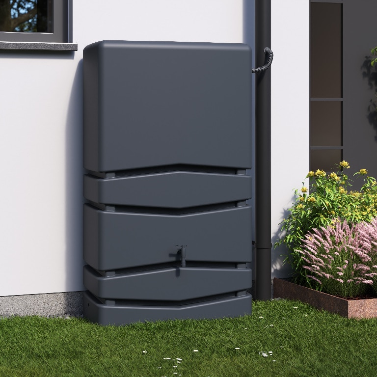 Rezervor apa pluviala, antracit, 350 L
