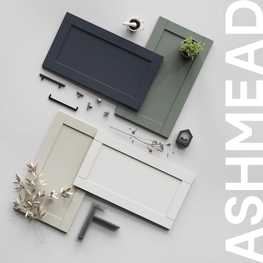 Front usa GOODHOME Ashmead, 29.7 x 71.5 cm, verde mat