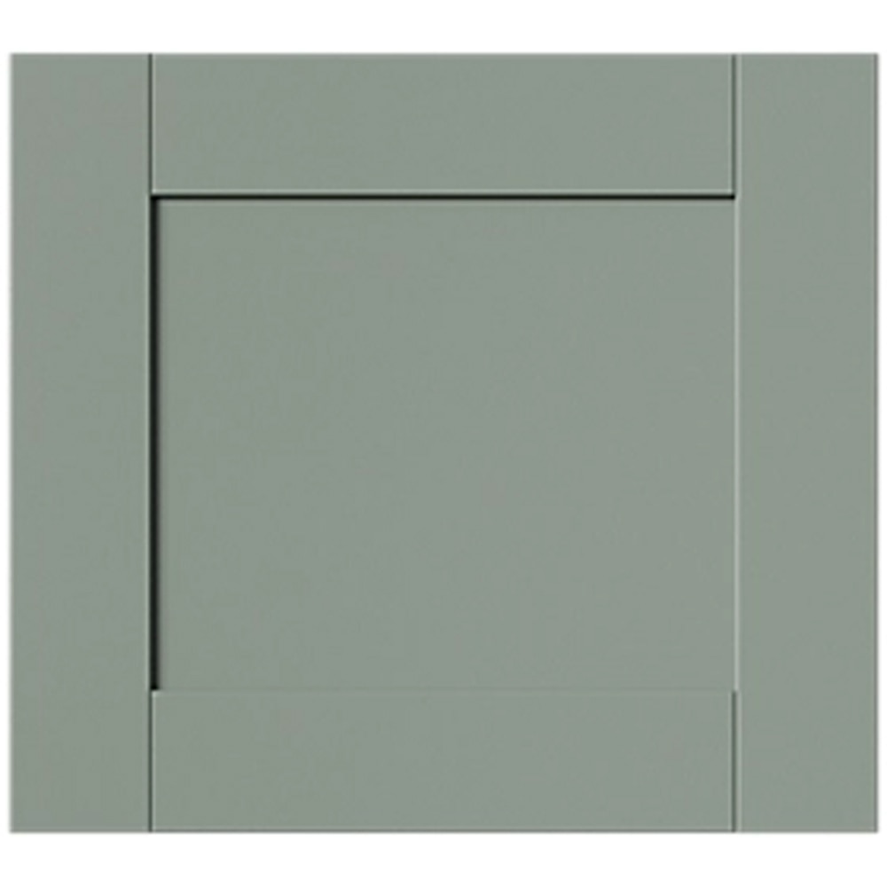 Front usa sertar GOODHOME Ashmead, 39.7 x 35.6 cm, verde mat