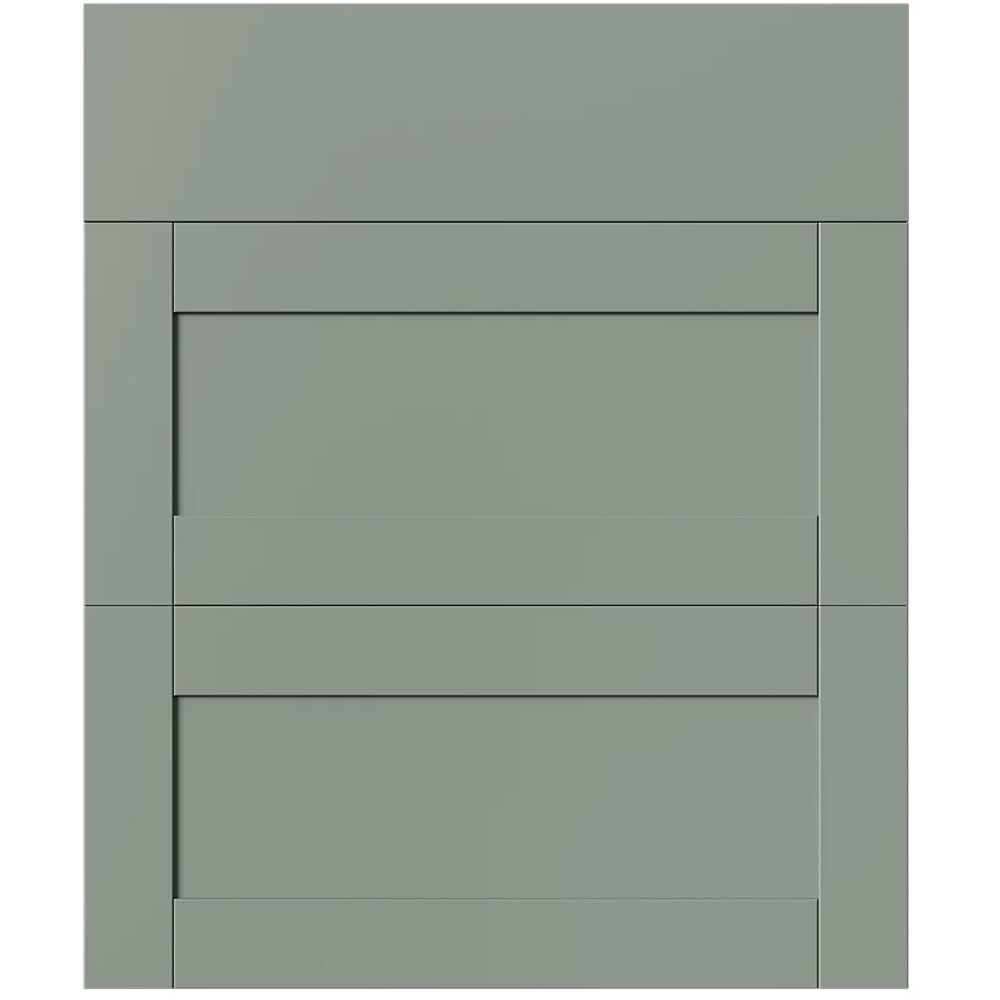 Front usa sertar GOODHOME Ashmead, 59.7 x 71.5 cm, verde mat