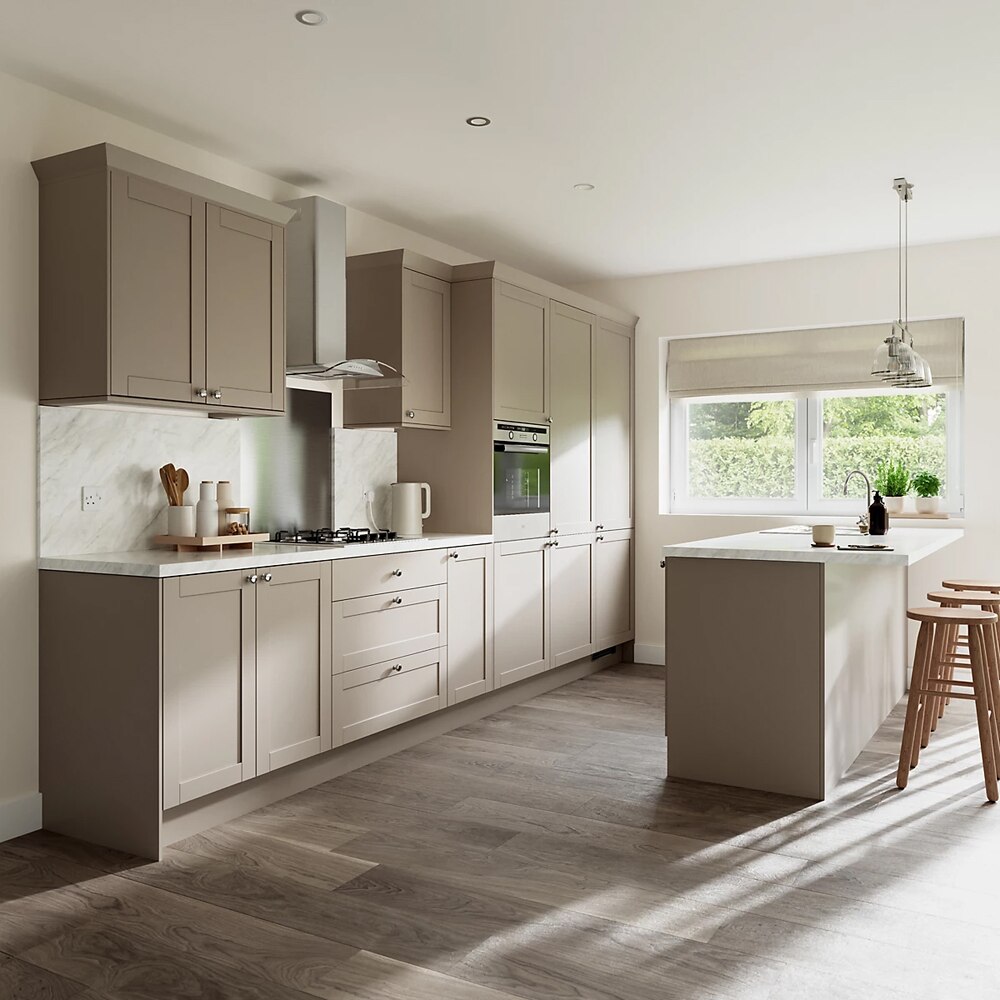 Front usa GOODHOME Ashmead, 59.7 x 62.6 cm, bej mat