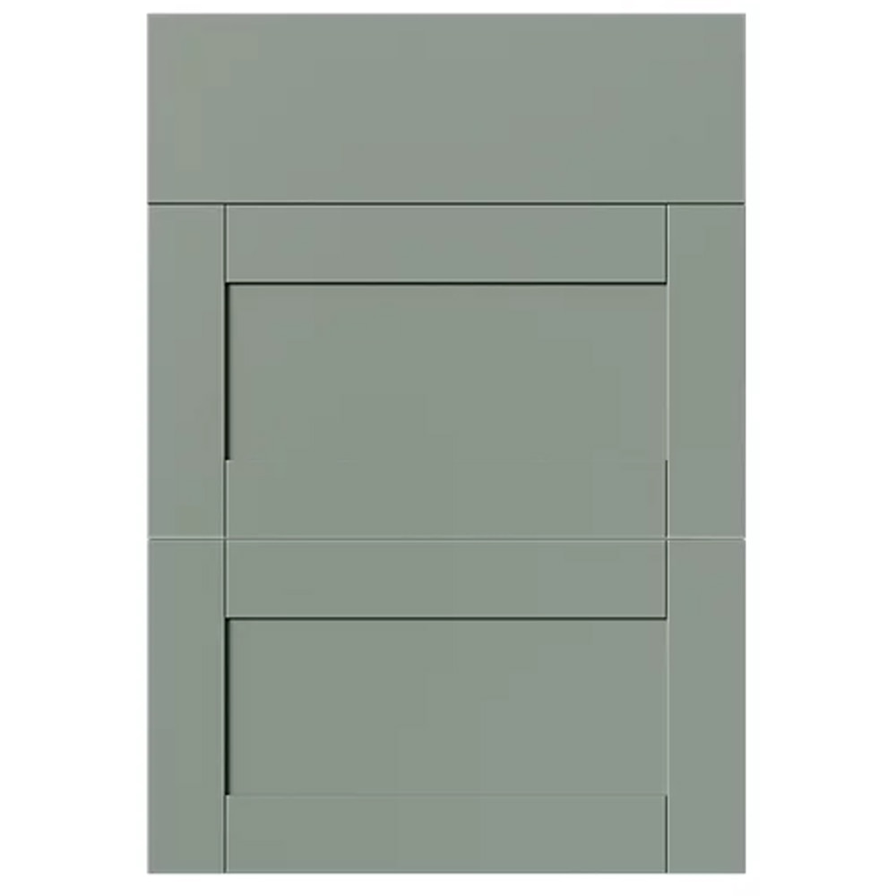 Front usa sertar GOODHOME Ashmead, 49.7 x 71.5 cm, verde mat