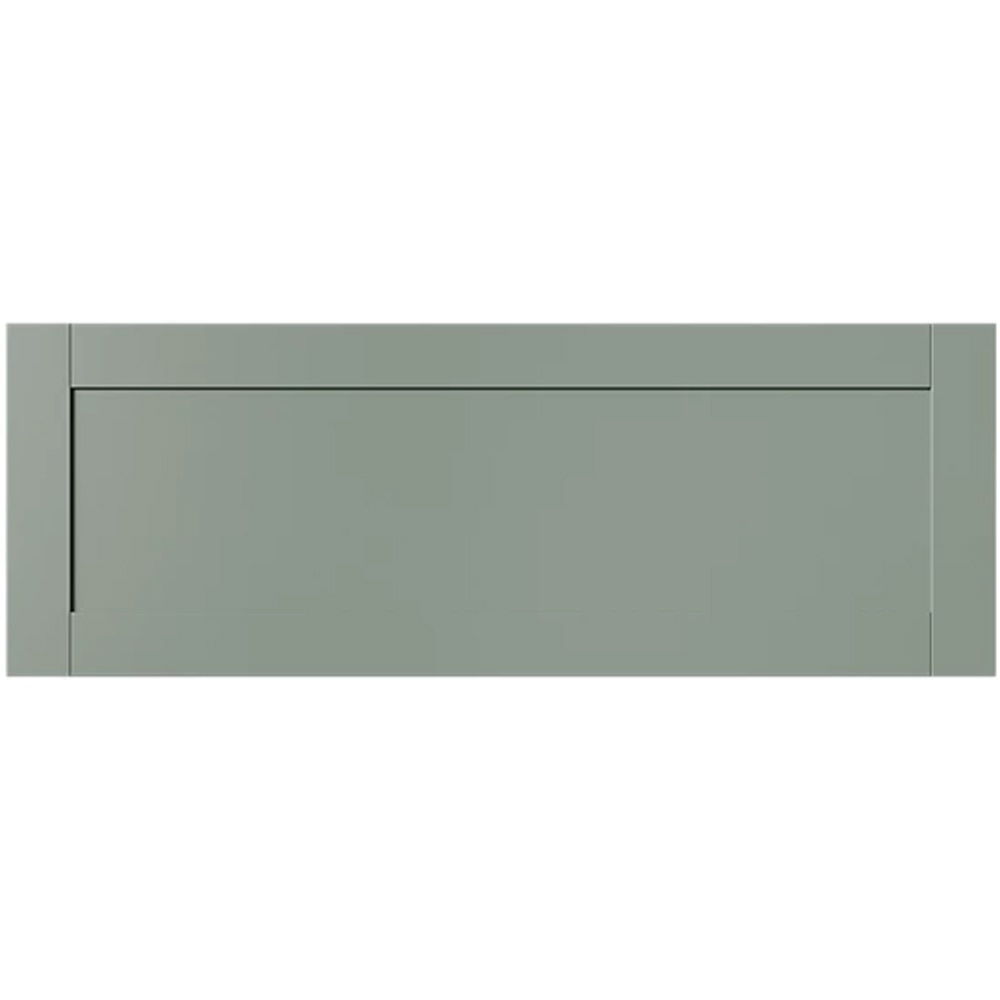 Front usa sertar GOODHOME Ashmead, 99.7 x 35.6 cm, verde mat