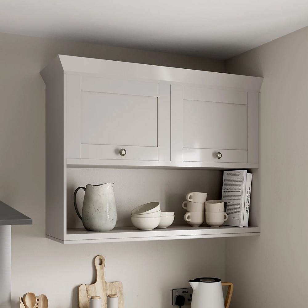 Front usa sertar GOODHOME Ashmead, 49.7 x 35.6 cm, gri mat