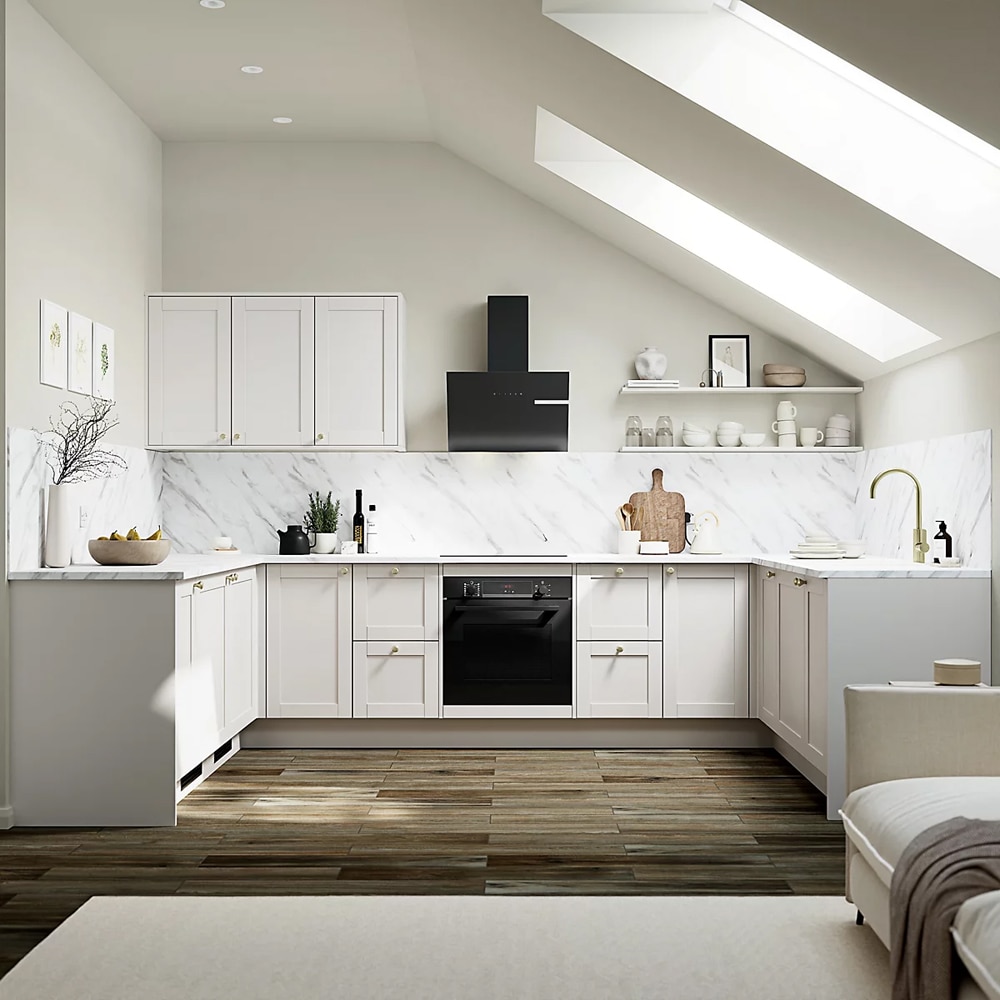 Front usa GOODHOME Ashmead, 49.7 x 71.5 cm, gri mat