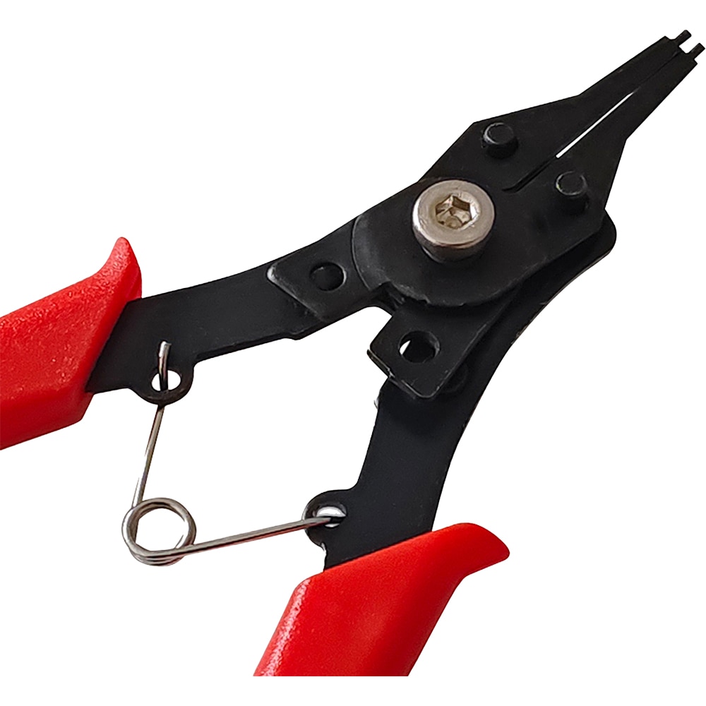 Cleste sigurante FORGE STEEL, otel, 15cm, negru-rosu