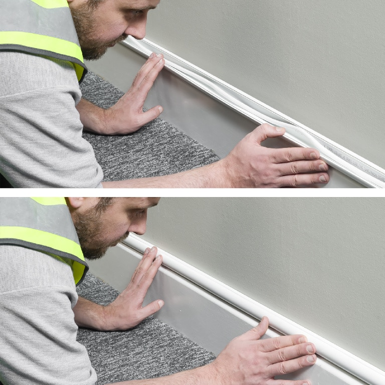 Canal semirotund autoadeziv, 1000 x 30 x 15 mm