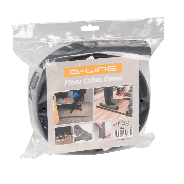 Canal cablu pentru podea, 1800 x 60 x 12 mm  D-Line