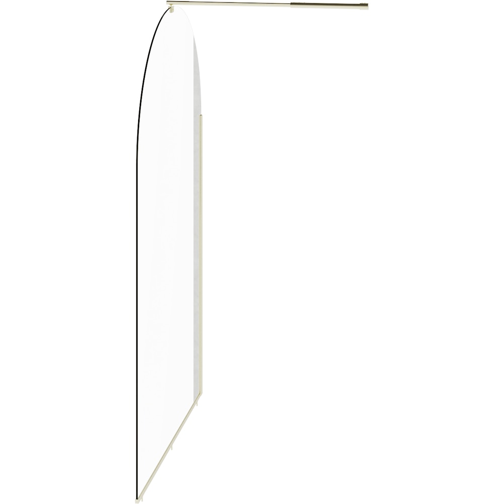 Paravan dus walk-in GOODHOME Ledava, aluminiu, sticla securizata 8mm, 120 x 195 cm, profil auriu