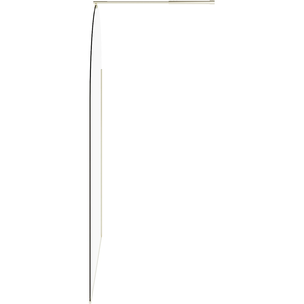 Paravan dus walk-in GOODHOME Ledava, aluminiu, sticla securizata 8mm, 120 x 195 cm, profil auriu