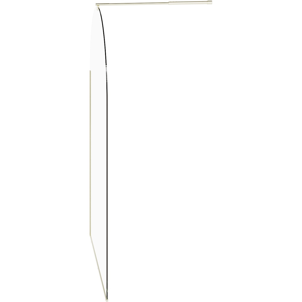 Paravan dus walk-in GOODHOME Ledava, aluminiu, sticla securizata 8mm, 120 x 195 cm, profil auriu