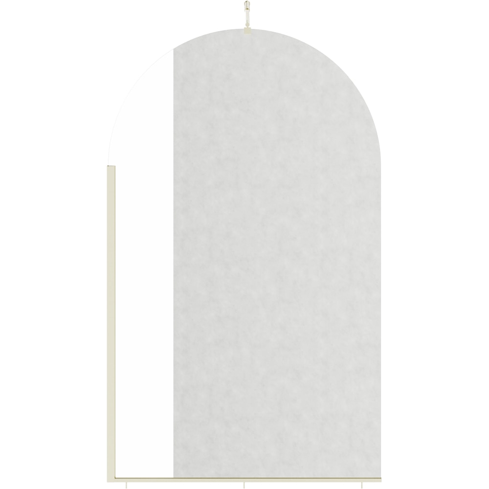 Paravan dus walk-in GOODHOME Ledava, aluminiu, sticla securizata 8mm, 120 x 195 cm, profil auriu
