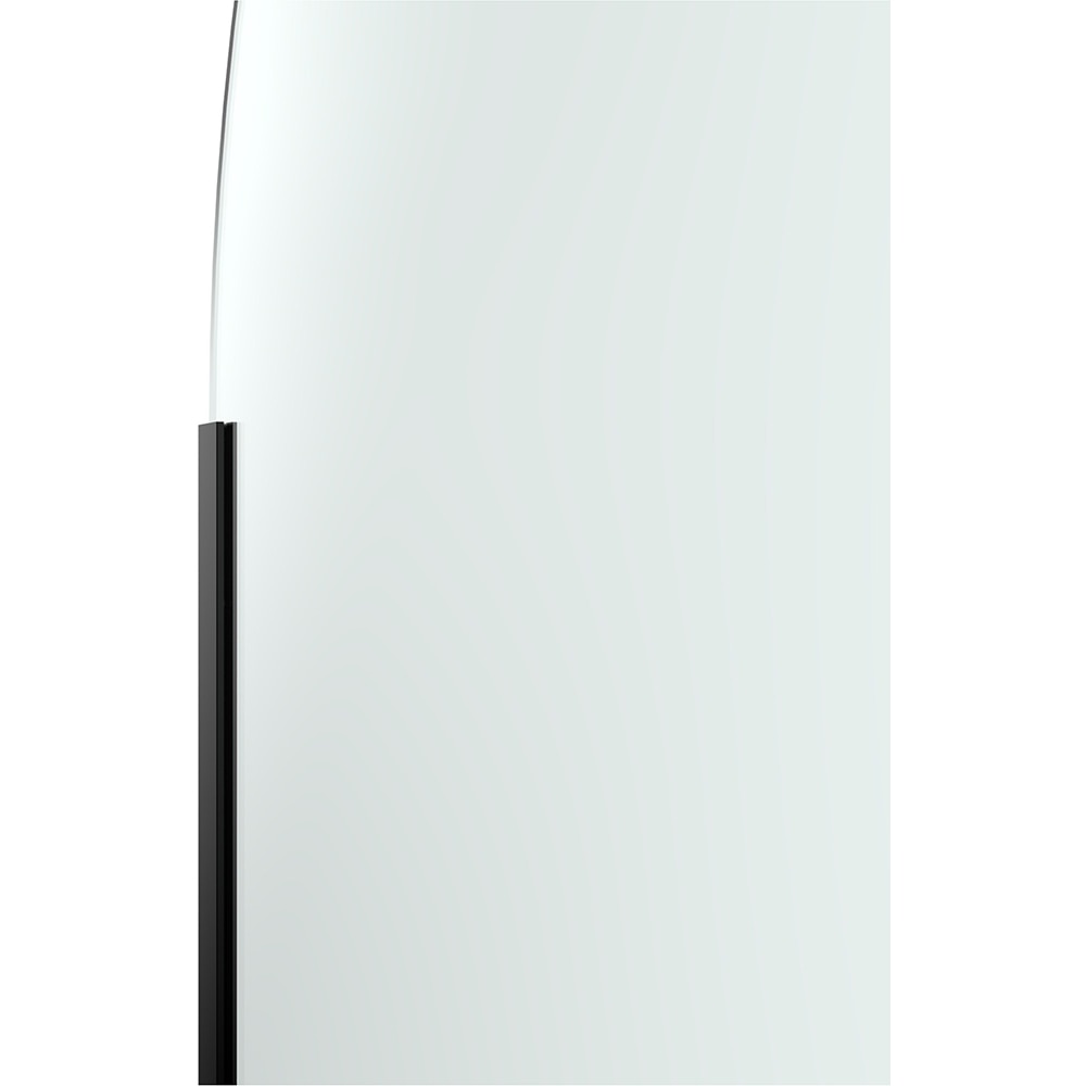 Paravan dus walk-in GOODHOME Ledava, aluminiu, sticla securizata 8mm, 120 x 195 cm, profil negru