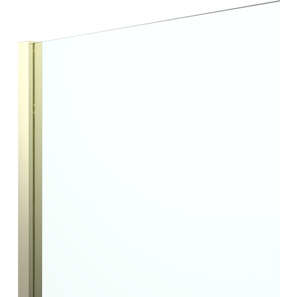 Paravan dus walk-in GOODHOME GOODHOME Ledava, aluminiu, sticla securizata 8mm, 80+45 x 195 cm, profil auriu