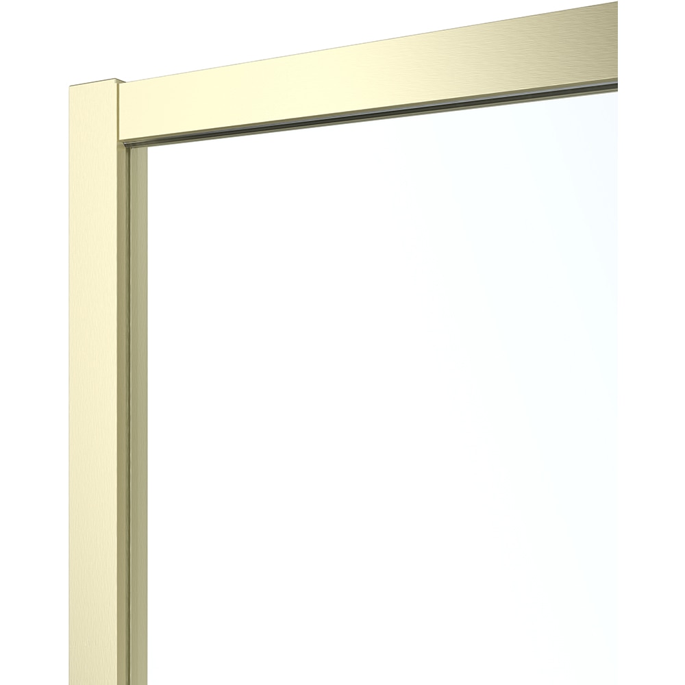 Usa dus glisanta GOODHOME Ledava, aluminiu, sticla securizata 8mm, 120 x 195 cm, profil auriu